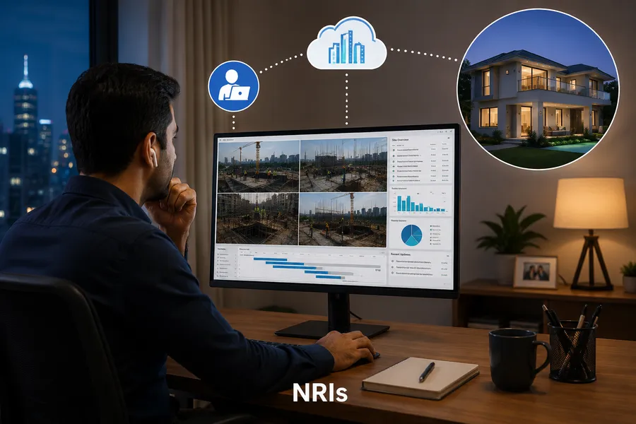 NRIs — Track and manage your home build remotely from anywhere in the world with BrickMe.