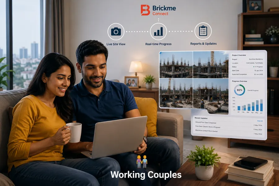 Working Couples — Build your dream home together with live updates, even with busy schedules.